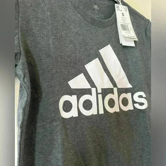 NWT Adidas Gray T-shirt with Logo Men’s Size S - Picture 5 of 6